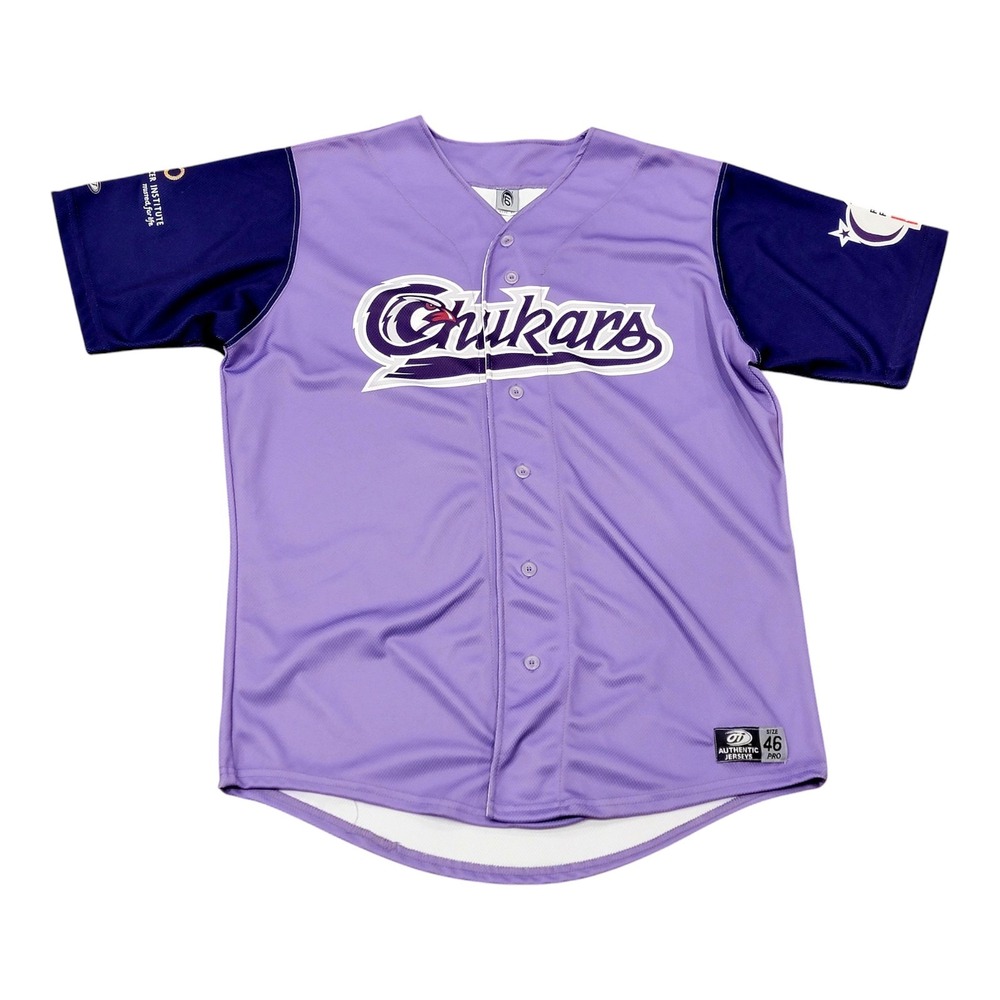 Idaho Falls Chukars Game Used Signed #2 Jersey MILB OT Sports Size 46 Purple